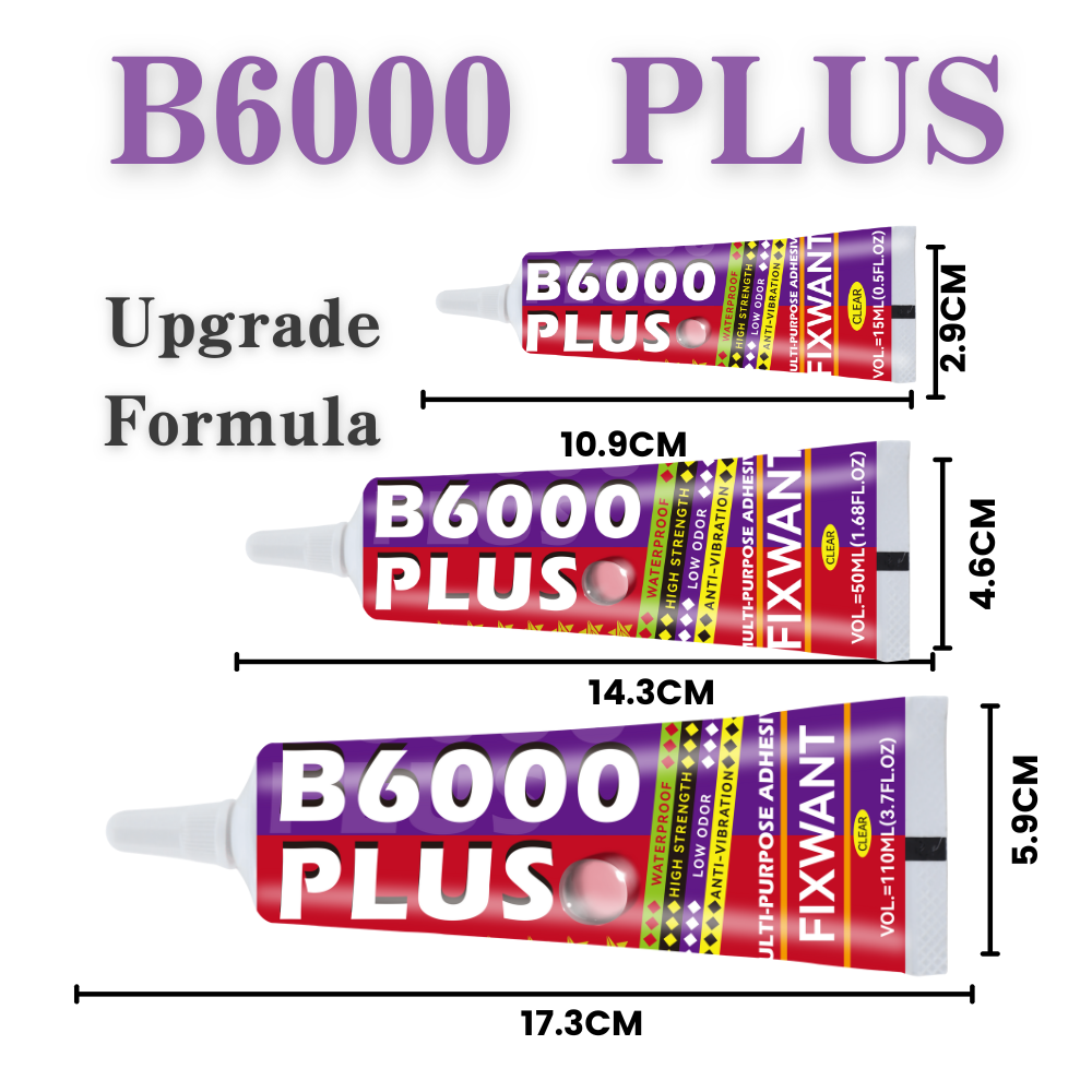 Contact Cement Glue - B6000 PLUS 15/50/110ML przezroczysty klej do