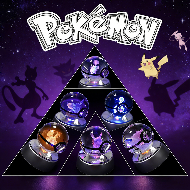 Cosplay Fireball Prop - Kryształowa Kula Poké z Pokemon Crystal,