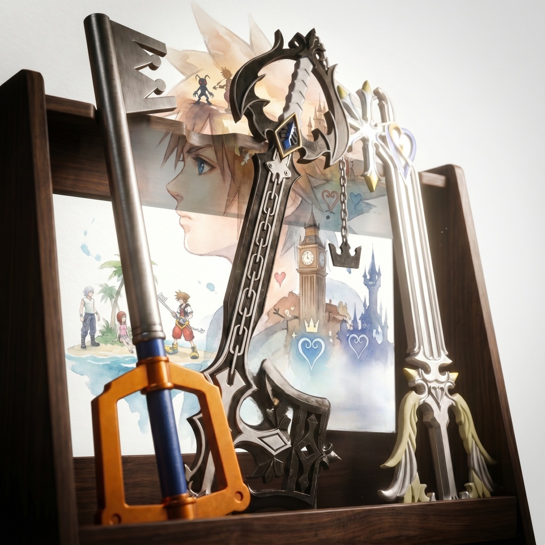 Cosplay Prop Foam - 33,8-calowy miecz Sora Keyblade z Kingdom