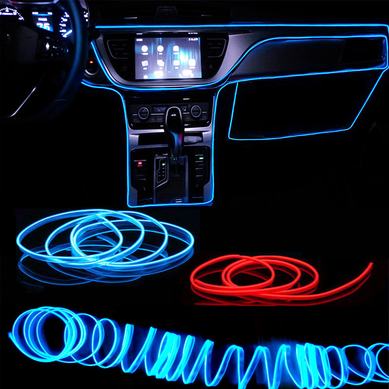 Led El Wire - 1M/3M/5M Wewnętrzna lampa dekoracyjna LED do