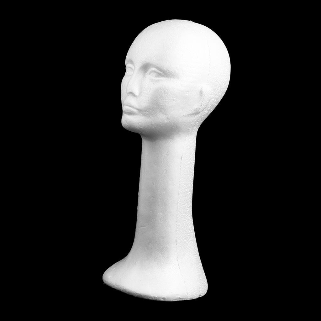 Cosplay Prop Foam - Model głowy damskiej z pianki, okulary,