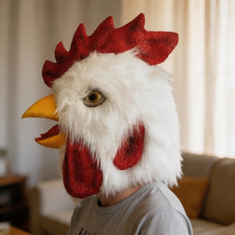 Cosplay Prop Foam - Maska Cosplay Uroczy Zwierzak Kogut Dziób