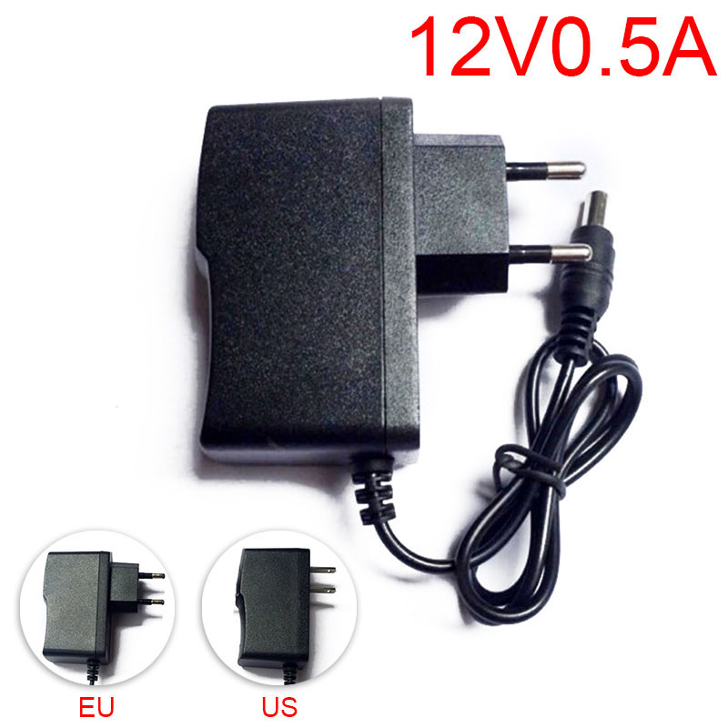 12V 0.5A 500mA US EU Plug 100- – Led El Wire recenzja i cena
