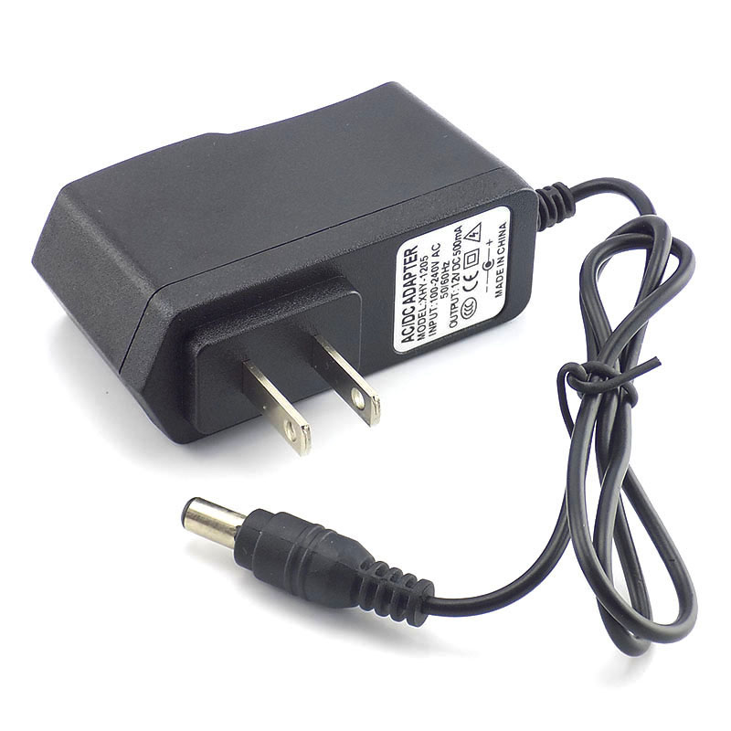12V 0.5A 500mA US EU Plug 100- – Led El Wire recenzja i cena