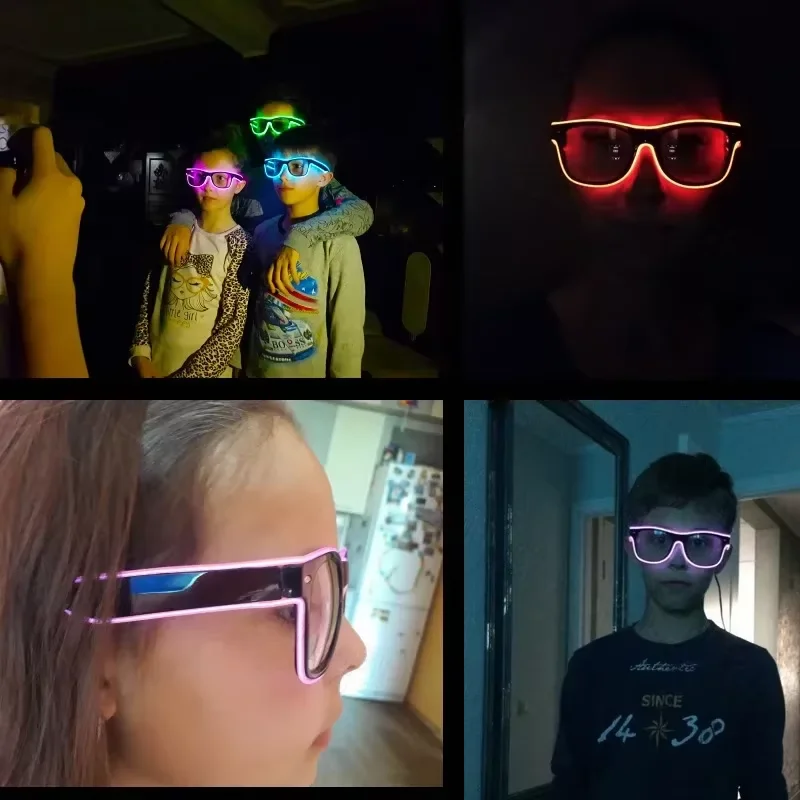 Neonowe okulary LED z kolorowy – Led El Wire recenzja i cena