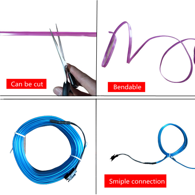 1M/3M/5M Wewnętrzna lampa deko – Led El Wire recenzja i cena